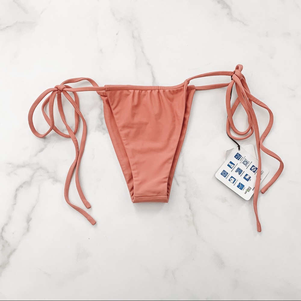No bad addiction side tie bikini bottoms Small